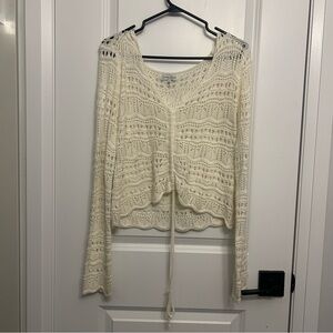 Cream Knit Top